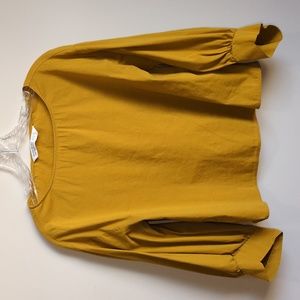 Zara basic long sleeve puff shirt size Small